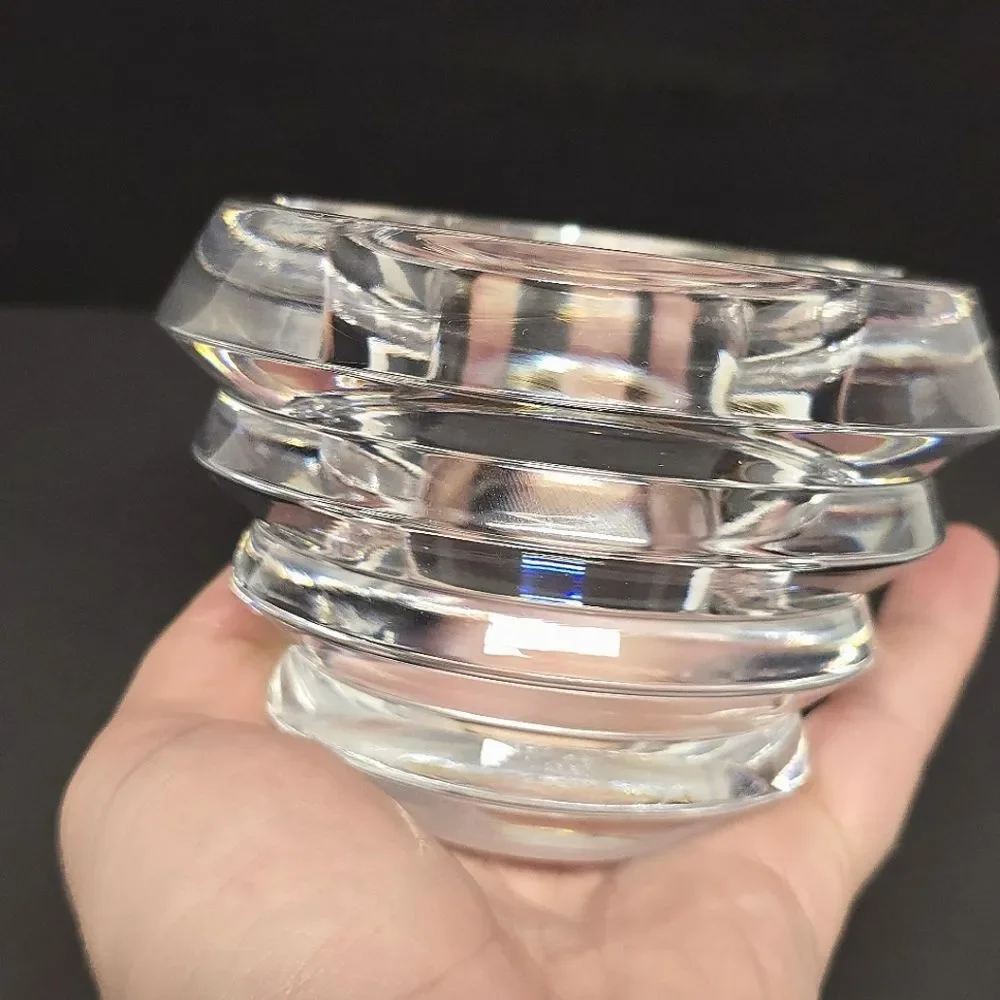 Vintage Lenox Ovations Radiance Crystal Votive Candle Holder Made In Slovenia